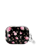 Black and Pink Floral AirPods - Aaria Tees Aaria Tees