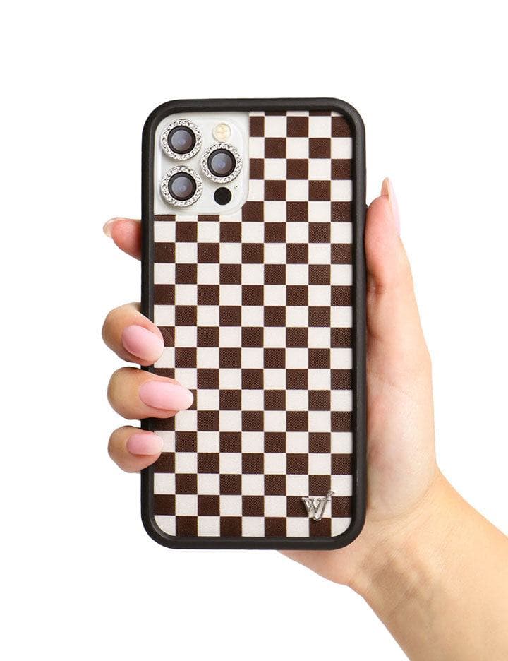 Checkers | Brown iPhone Case - Aaria Tees Aaria Tees