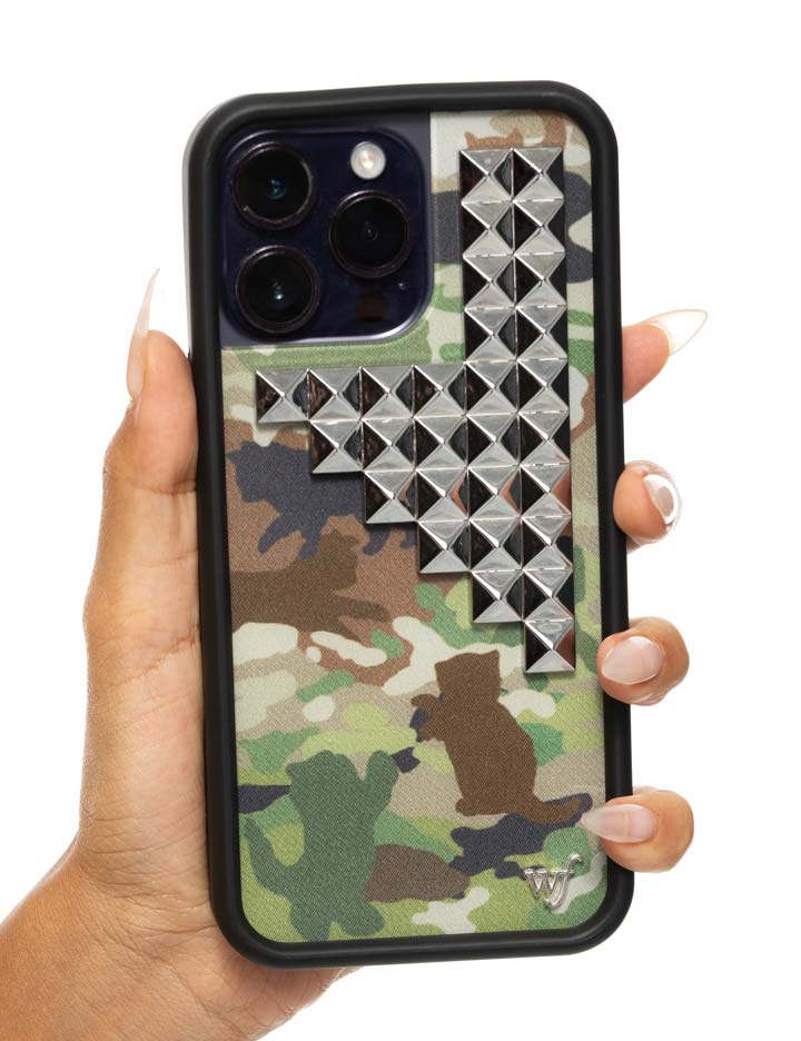 Cat Camo Stud iPhone Case - Aaria Tees Aaria Tees