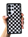 Checkers | Black Samsung Galaxy Case - Aaria Tees Aaria Tees