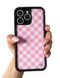 Checkers | Pink iPhone Case Aaria Tees