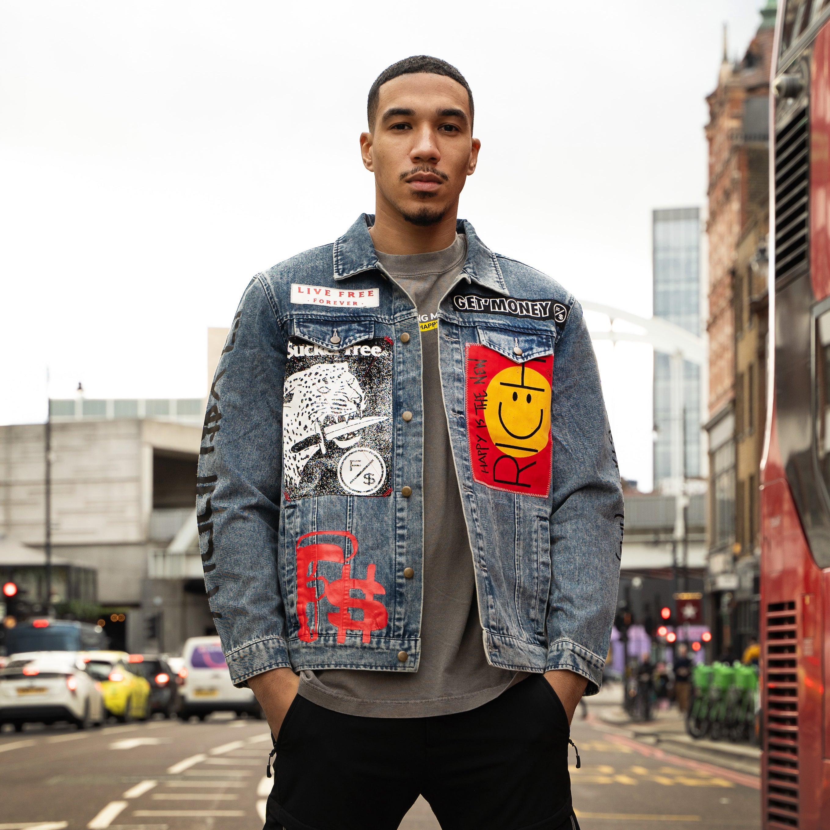 New Rich Denim Jacket (Denim) - Aaria Tees Aaria Tees