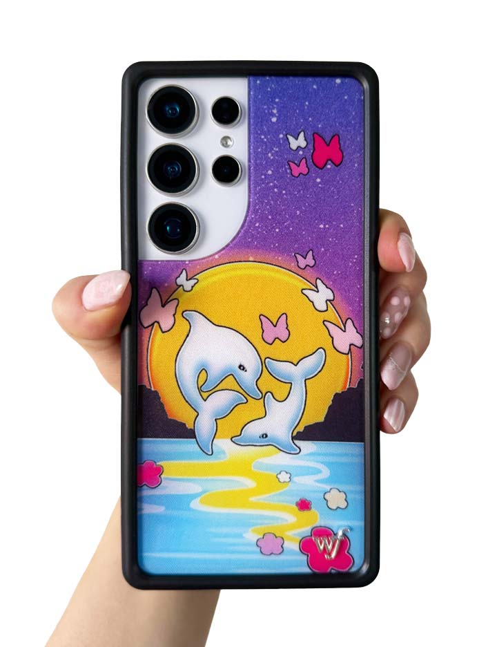 Dolphin Sunset Samsung Galaxy Case - Aaria Tees Aaria Tees