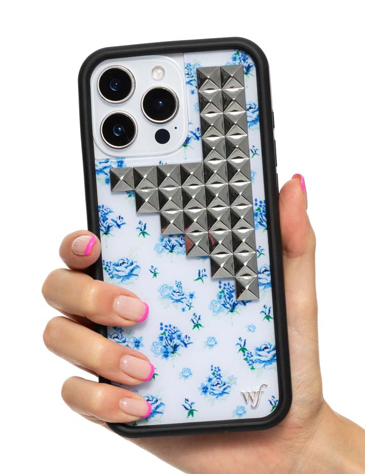 Forget Me Not Floral Stud iPhone Case - Aaria Tees Aaria Tees