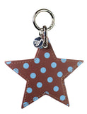 Polka Dot Star Charm | Brown and Blue - Aaria Tees Aaria Tees