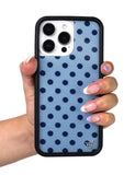 Polka Dot | Blue and Navy Blue iPhone Case Aaria Tees