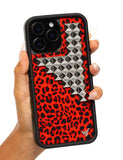 Red Meow Stud iPhone Case - Aaria Tees Aaria Tees