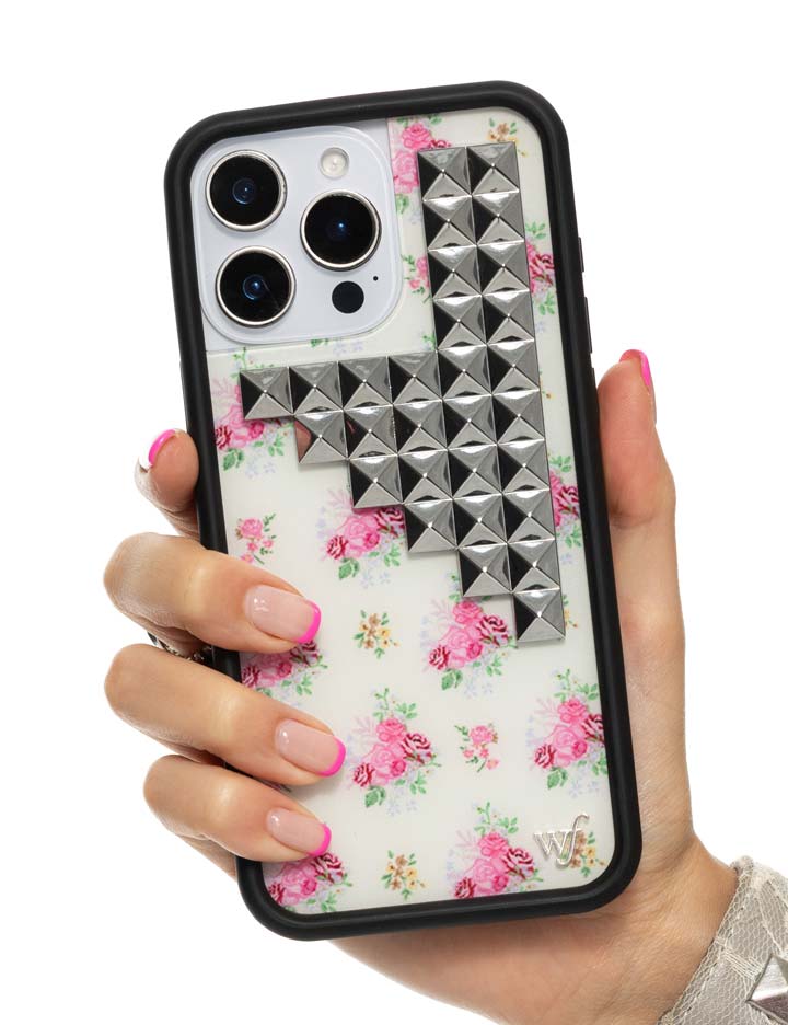 Vintage Floral Stud iPhone Case - Aaria Tees Aaria Tees