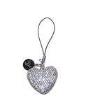 Rhinestone Heart Charm | White Aaria Tees