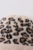 Beige leopard beanie hat toddler adult - Aaria Tees Aaria Tees