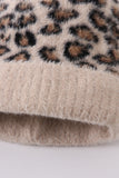 Beige leopard beanie hat toddler adult - Aaria Tees Aaria Tees