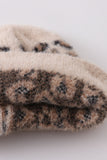 Beige leopard beanie hat toddler adult - Aaria Tees Aaria Tees