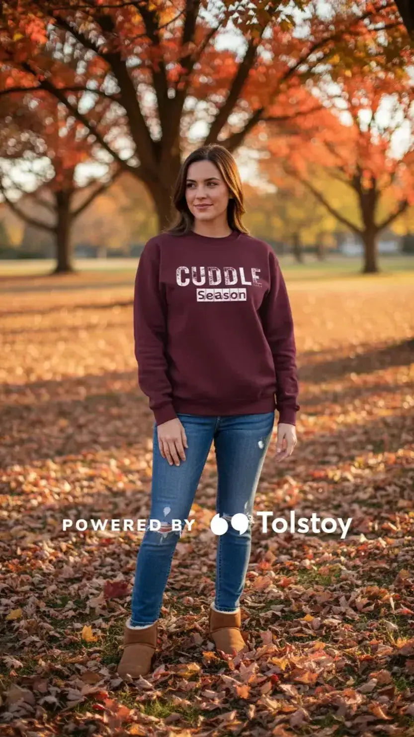 Cuddle Season Unisex Crewneck Sweatshirt - Aaria Tees Aaria Tees