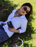 Black and Pink Floral iPhone Case - Aaria Tees Aaria Tees