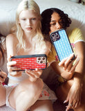 Gingham Hearts | Blue iPhone Case Aaria Tees