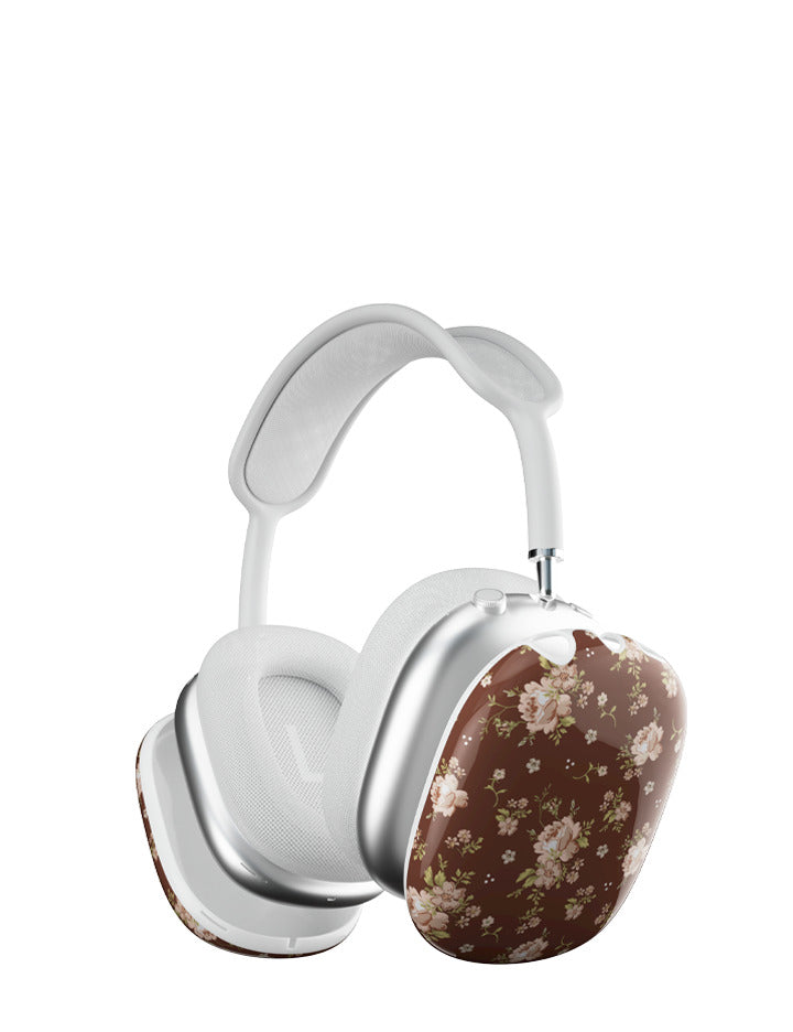 Brown Floral Airpod Max Case - Aaria Tees Aaria Tees