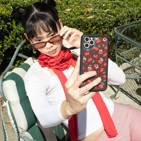 Chocolate Cherries iPhone Case - Aaria Tees Aaria Tees