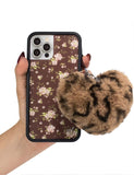 Fuzzy Heart w/ WF Charm | Leopard - Aaria Tees Aaria Tees