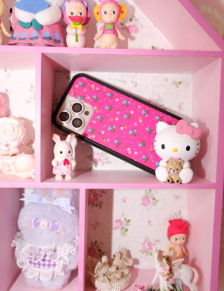 Pink Dainty Florals iPhone Case - Aaria Tees Aaria Tees
