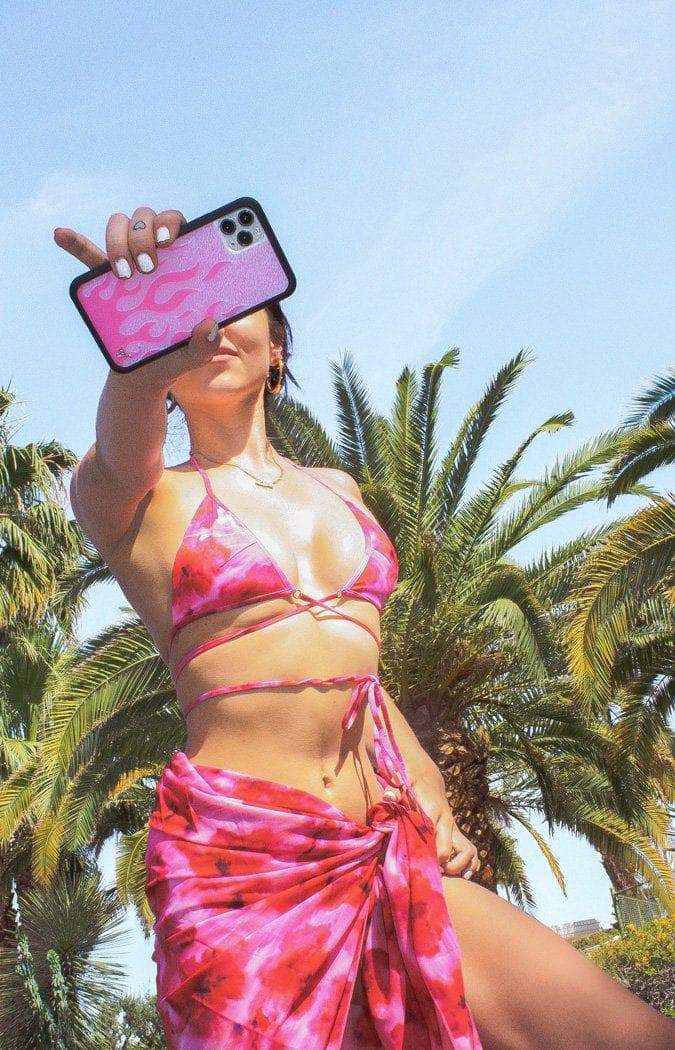 Flames | Pink iPhone Case - Aaria Tees Aaria Tees