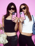 Polka Dot | Pink and White Samsung Galaxy Case - Aaria Tees Aaria Tees