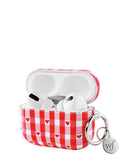 Red Gingham Hearts AirPods - Aaria Tees Aaria Tees