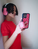 Red Gingham Hearts AirPods - Aaria Tees Aaria Tees