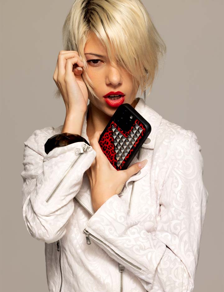 Red Meow Stud iPhone Case - Aaria Tees Aaria Tees