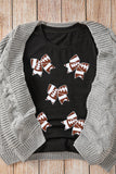 Black Rugby Football Bowknot Pattern Game Day T Shirt - Aaria Tees Aaria Tees