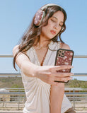 Brown Floral Airpod Max Case - Aaria Tees Aaria Tees