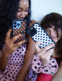 Polka Dot | White and Black iPhone Case Aaria Tees