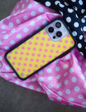 Polka Dot | Yellow and Pink iPhone Case Aaria Tees
