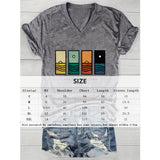 Geometric Mountain & Starry Night Graphic Tee Aaria Tees