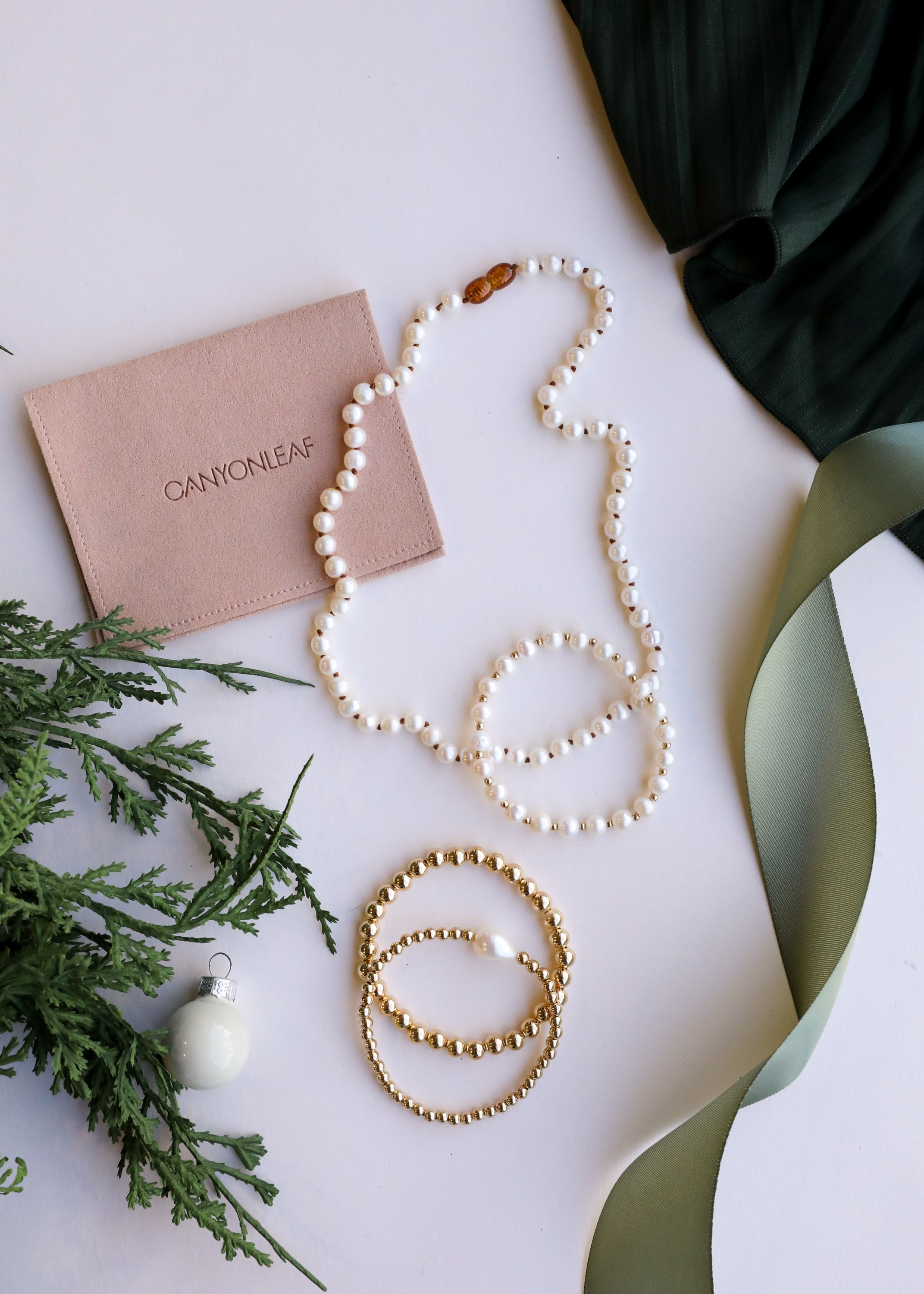 Pure Gemstone + Pearl || Necklace - Aaria Tees Aaria Tees