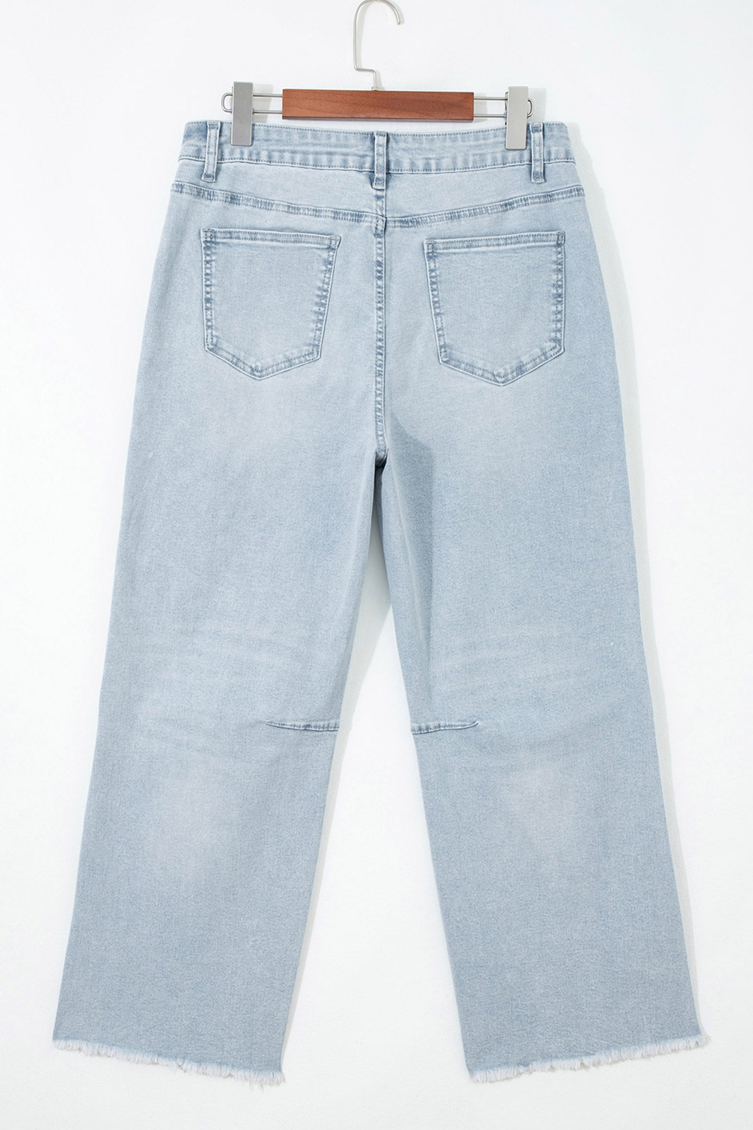 Beau Blue Patriotic Sequin Stars Patch Pocket Shift Jeans - Aaria Tees Aaria Tees