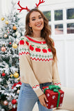 Angel Wings Graphic Round Neck Long Sleeve Sweater Aaria Tees