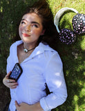 Black and Pink Floral iPhone Case - Aaria Tees Aaria Tees
