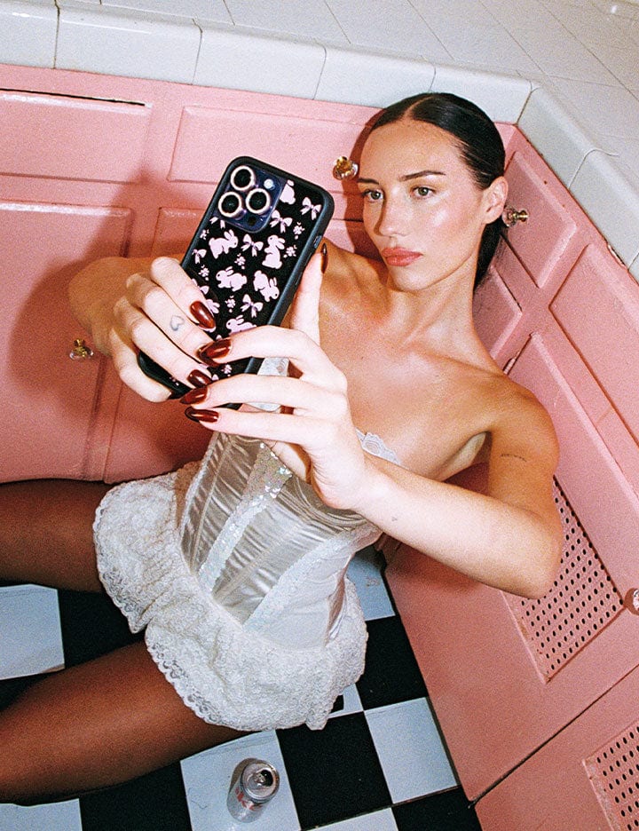 Pink Bunnies iPhone Case - Aaria Tees Aaria Tees