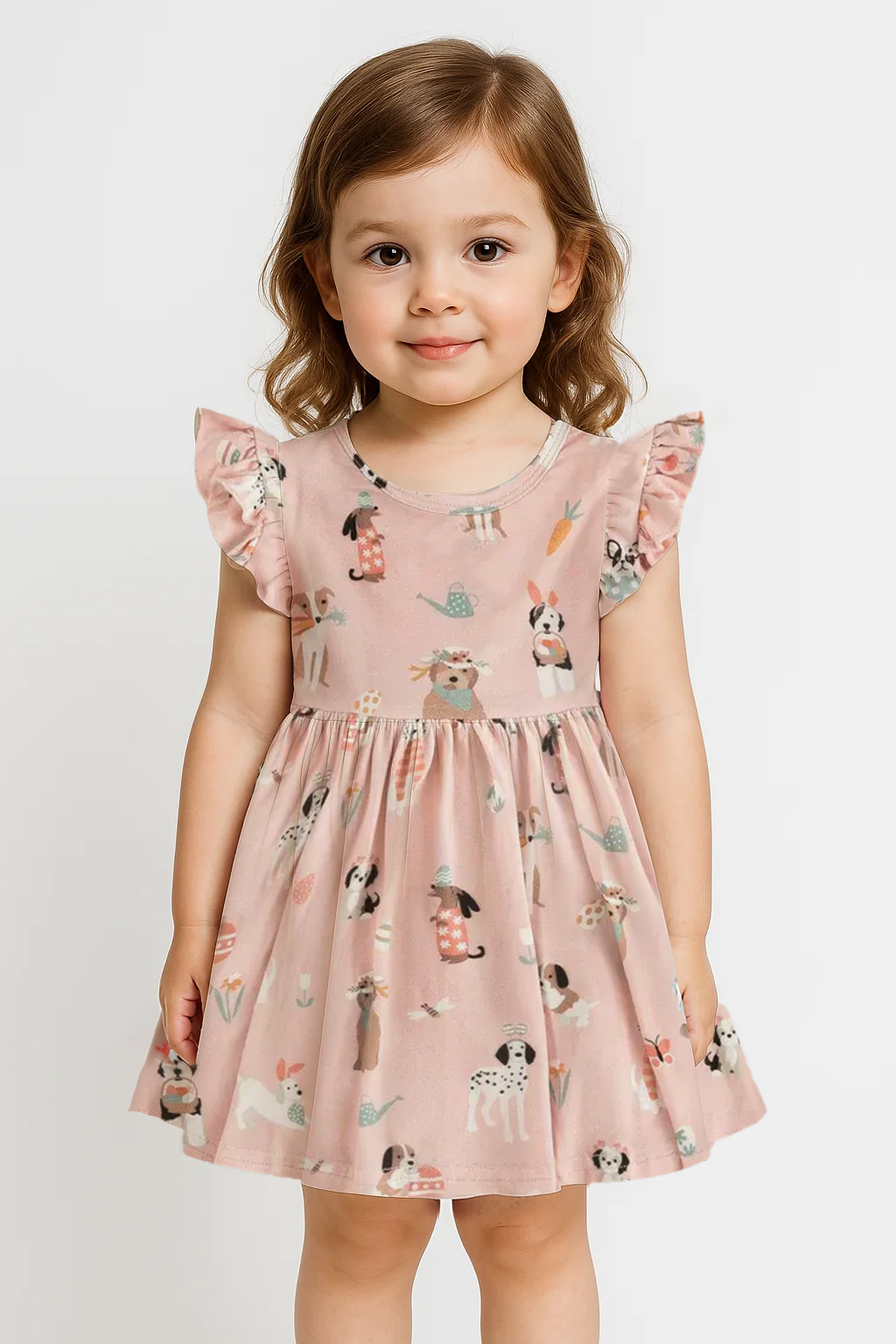 Puppy Egg Hunt (Twirl Dress) - Aaria Tees Aaria Tees