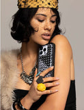 Snow Meow Stud iPhone Case Aaria Tees