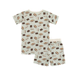 S'more to Love (Short PJ Set) - Blue - Aaria Tees Aaria Tees