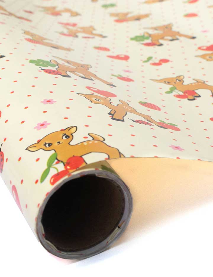 Oh Deer and Red Gingham Hearts Gift Wrap - 2 Pack - Aaria Tees Aaria Tees