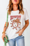 Graphic Round Neck Short Sleeve T-Shirt Aaria Tees