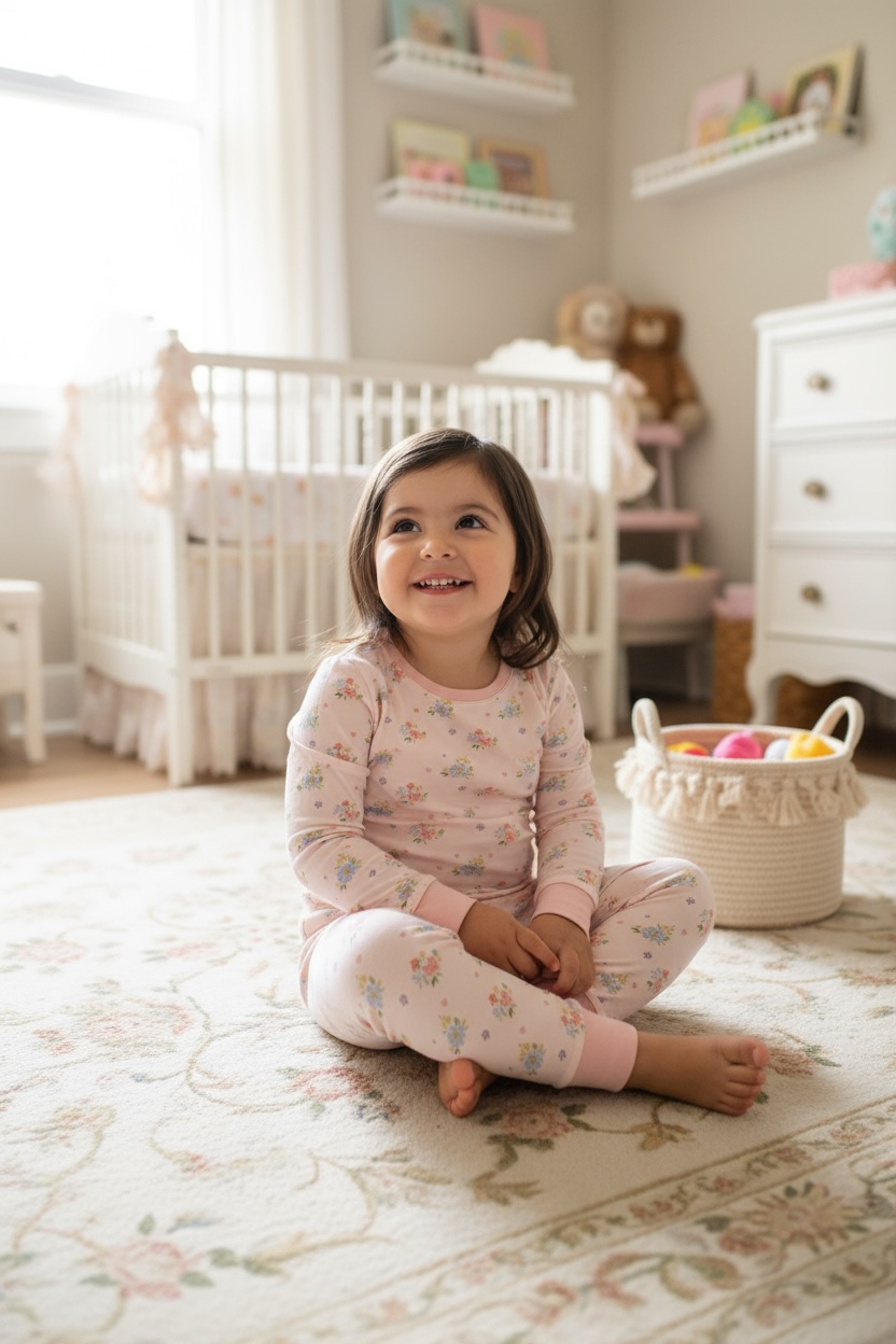 Blush Bloom (Long Sleeve PJ) - Aaria Tees Aaria Tees