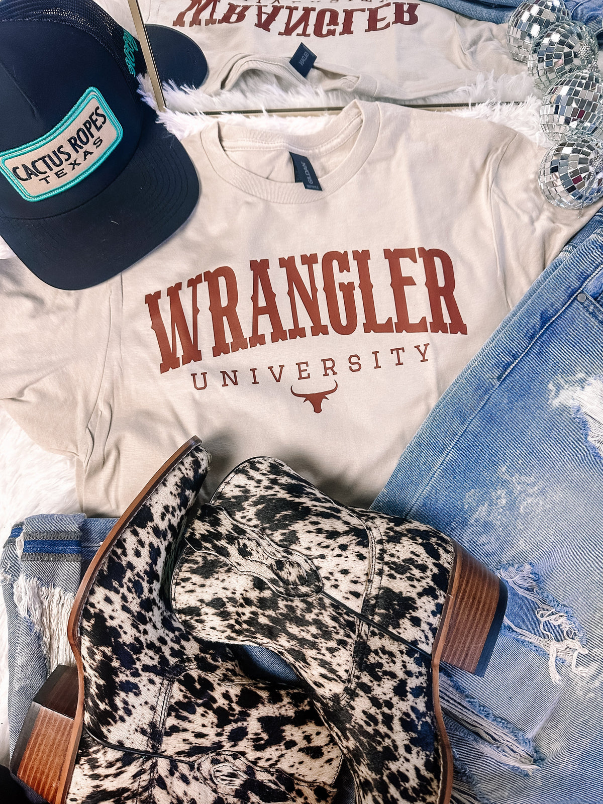 Wranglin’ University Graphic Tee - Aaria Tees