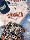 Wranglin’ University Graphic Tee - Aaria Tees Aaria Tees