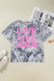 Gray Woodland Camouflage LOVE LIKE JESUS Plus Size T Shirt Aaria Tees
