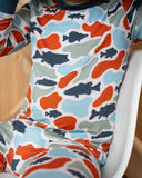 Camo fish bamboo pj set Aaria Tees
