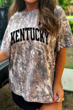 Khaki Woodland Camouflage KENTUCKY Oversize T Shirt Aaria Tees