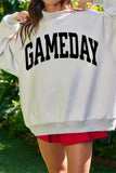 Light Grey FOOTBALL GAMEDAY Double Side Printed High Neck Reversible Sweatshirt - Aaria Tees Aaria Tees